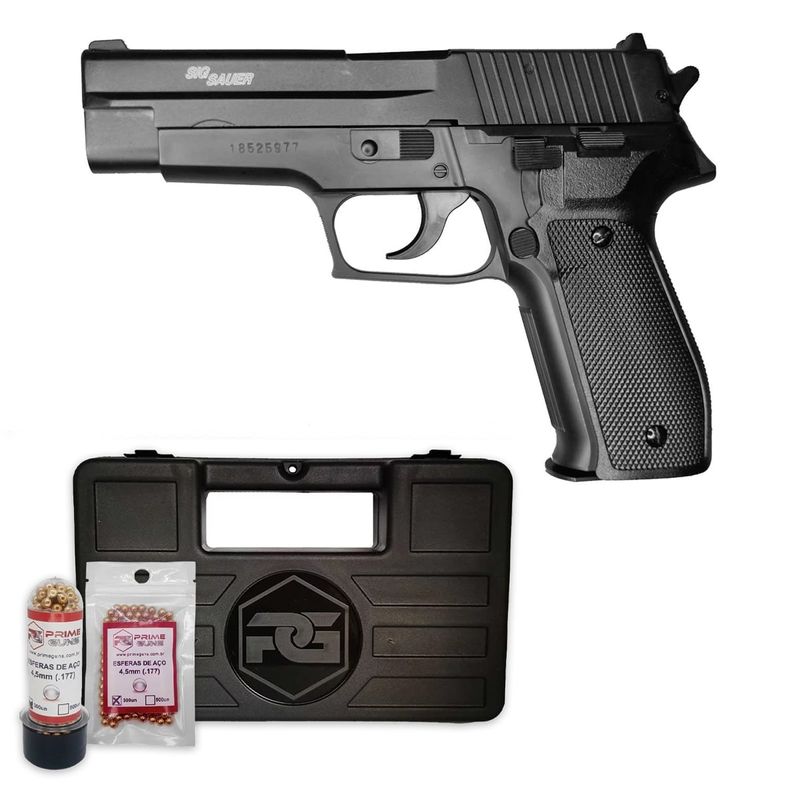 Pistola Sig Sauer P226 Mola Spring 4,5mm + Maleta + Esferas