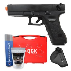 Pistola Army Glock G18c R18 GBB Full Auto + Coldre