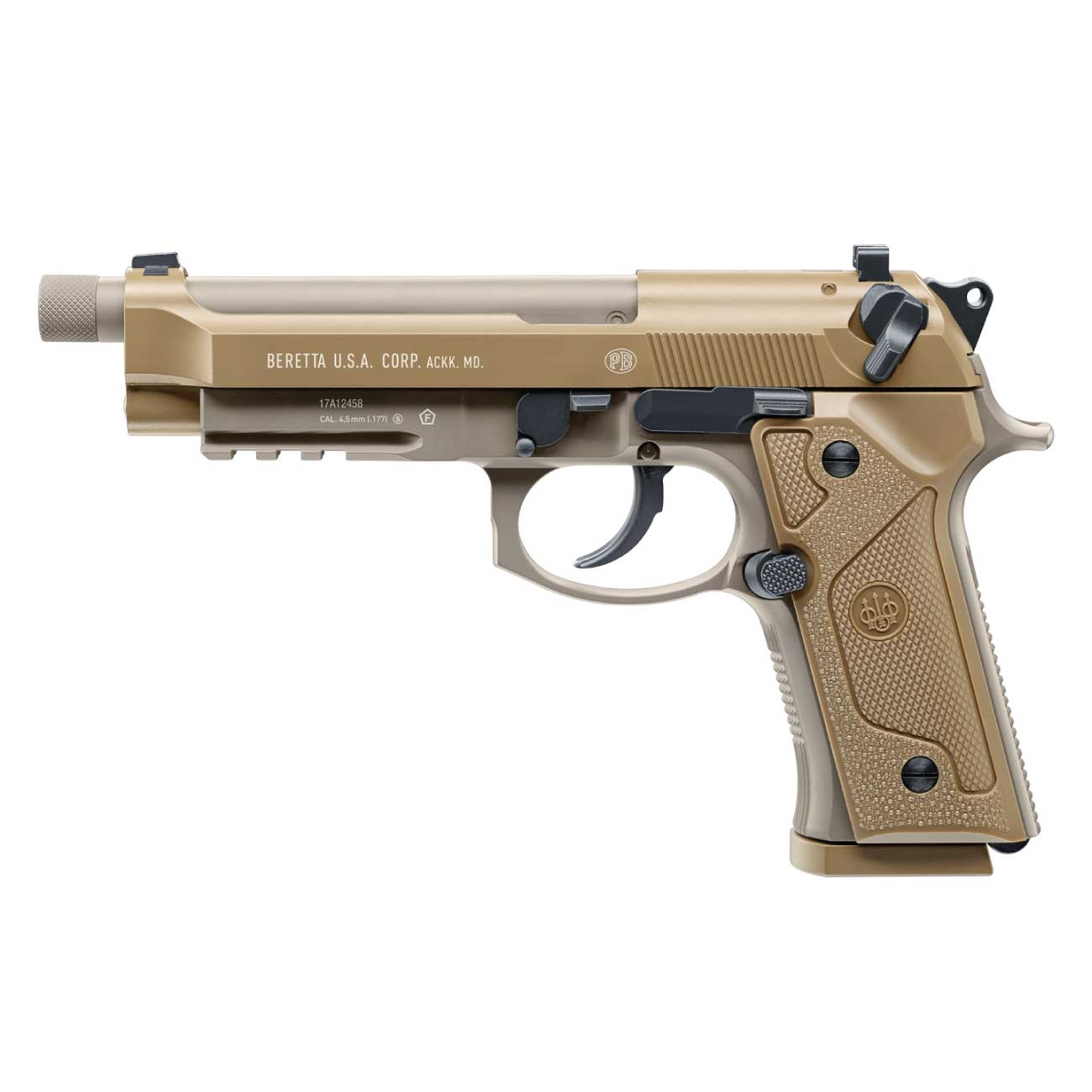 Pistola Airgun Beretta M9A3 Coyote Blowback Co2 4,5mm | Prime Guns