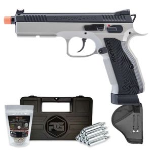 Pistola de Airsoft CZ Shadow 2 CO2 Blowback Dual Grey 6mm Full Metal + Coldre