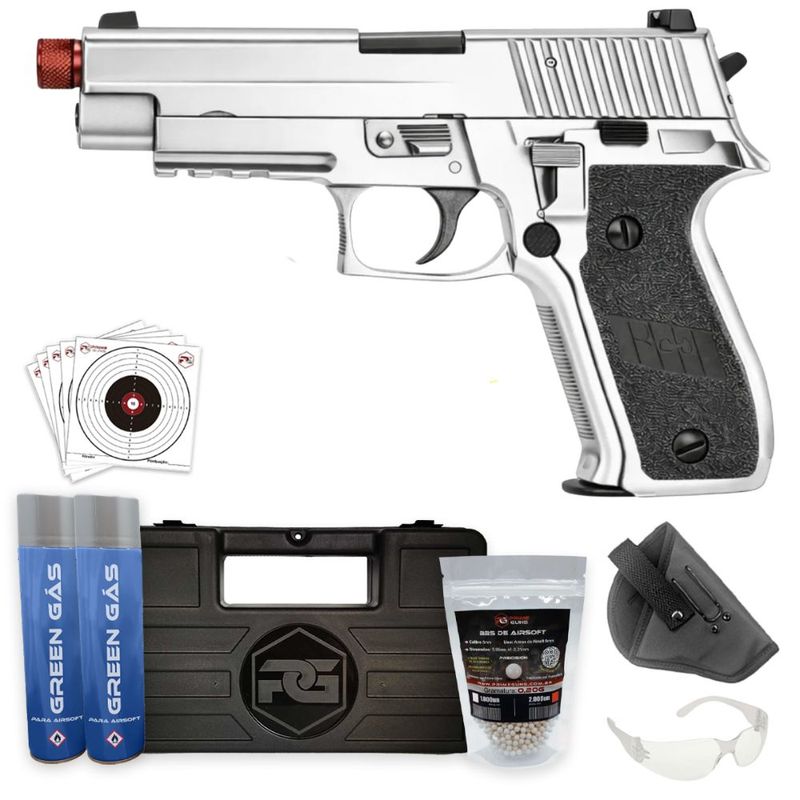 pistola-airsoft-rossi-silver-full-metal-blowback-p226-6mm-superkit