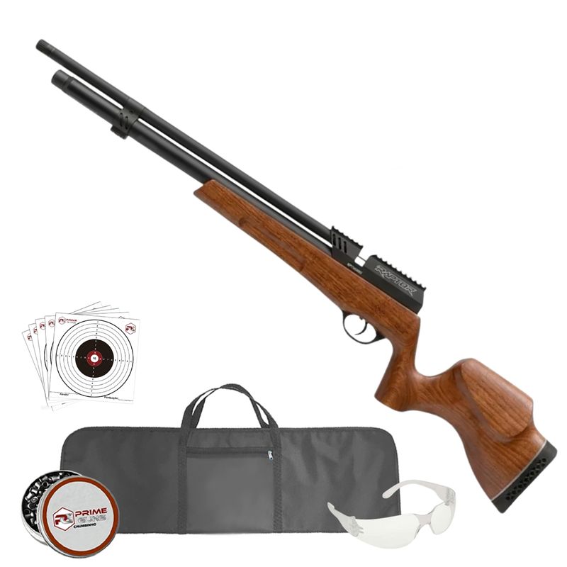 carabina-pcp-rossi-raptor-5.5mm-22-semi-auto-madeira-45-joules-kit
