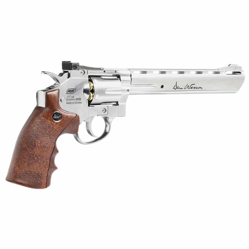 revolver-dan-wesson-8''-cromado-co2-4,5mm-metal-kit