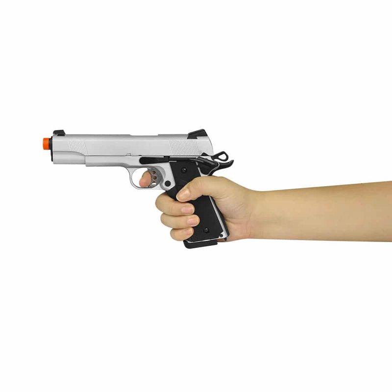 pistola-airsoft-1911-silver-double-bell-gbb-blowback-metal-kit-coldre