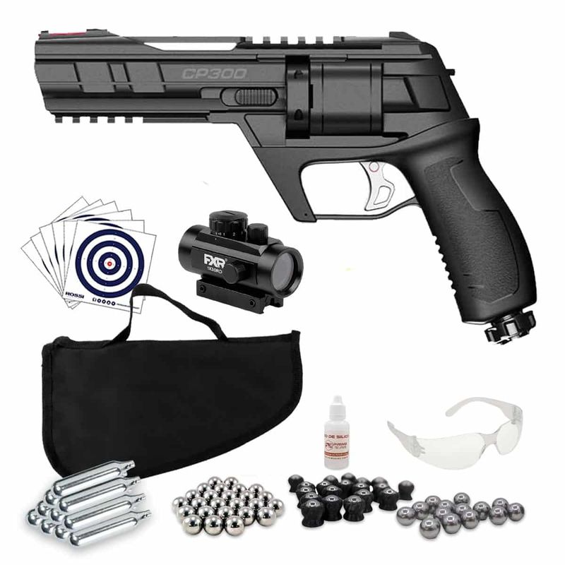 revolver-paintball-.50-artemis-cp300-defender-co2-+-red-dot