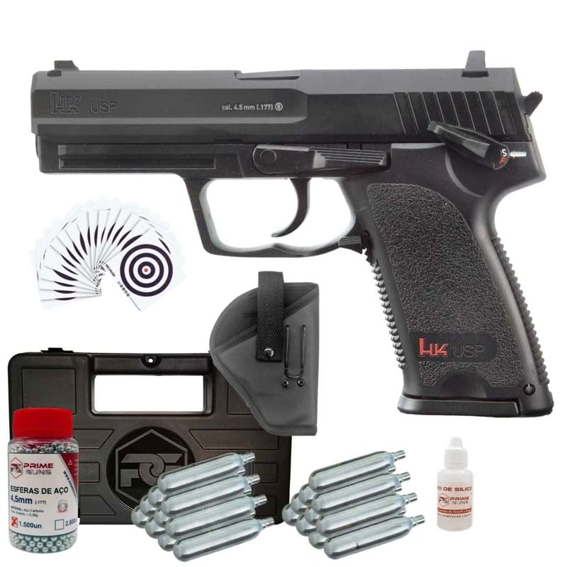 pistola-airgun-hk-usp-umarex-co2-4,5mm-nbb-metal-super-kit