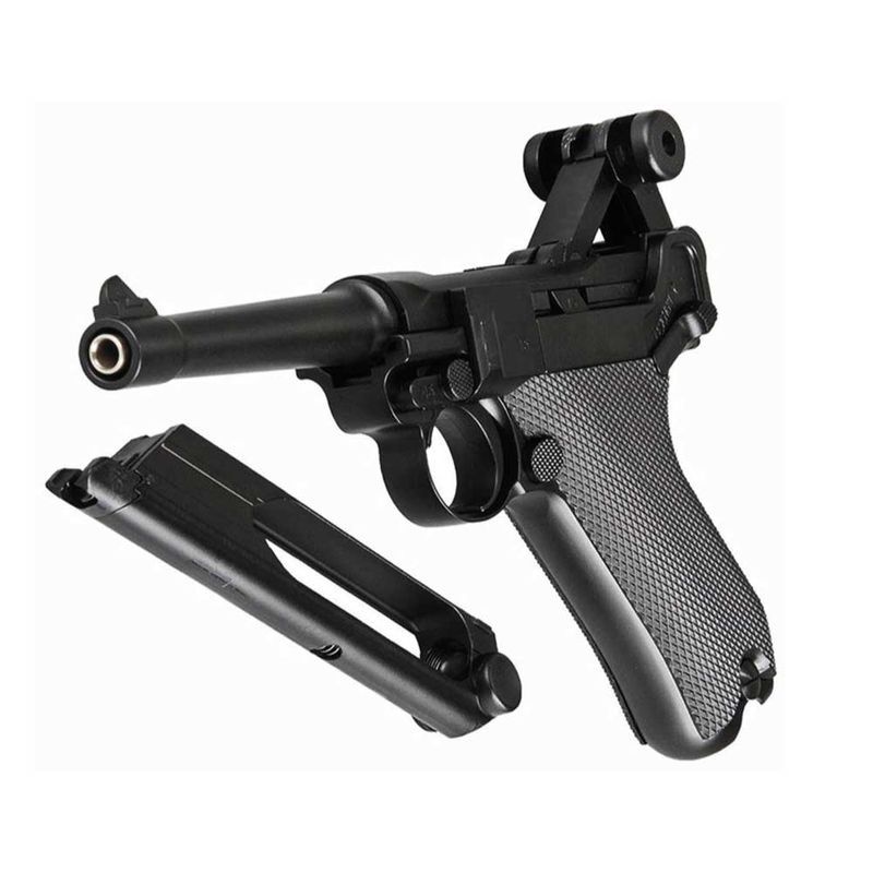 pistola-luger-p-08-blowback-airgun-co2-4,5mm-kwc-+-coldre