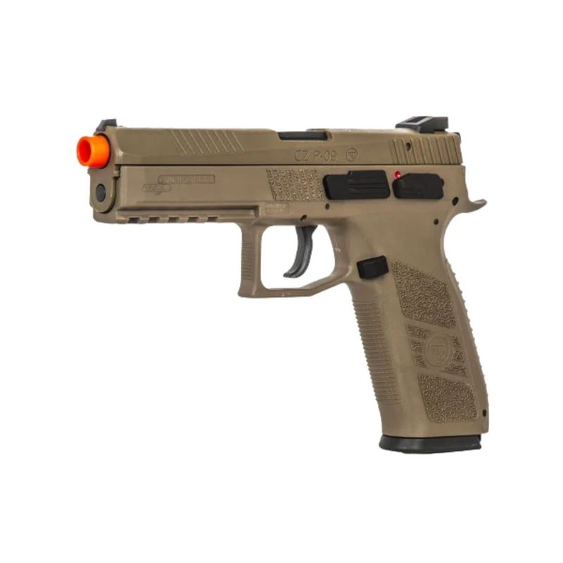 pistola-de-airsoft-cz-p-09-gbb-fde-blowback-6mm-polimero-+-coldre