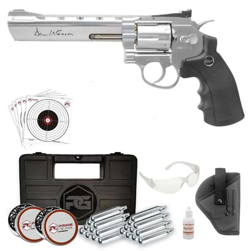 revolver-dan-wesson-6-chumbinho-co2-4-5mm-metal-super-kit