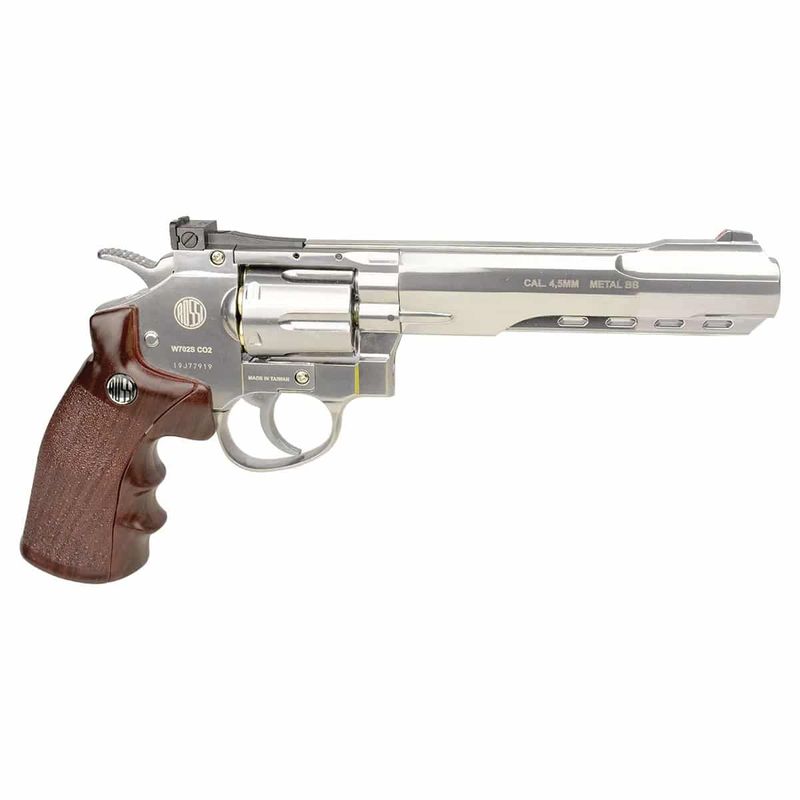 revolver-rossi-w702s-cromado-6''-co2-4,5mm-+-maleta-de-transporte