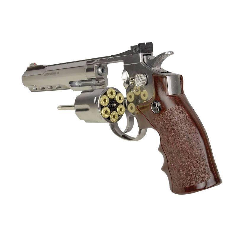 revolver-airsoft-rossi-w702s-6mm-co2-cromado-+-case-gripho