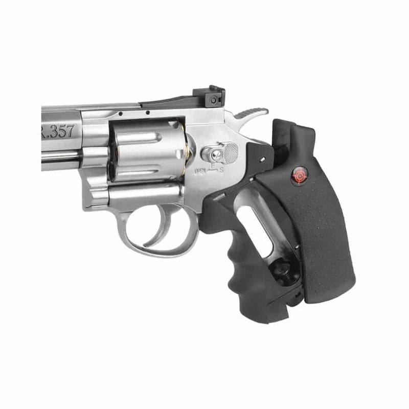revolver-crosman-sr357-cromado-co2-metal-4,5mm-+-case-gripho