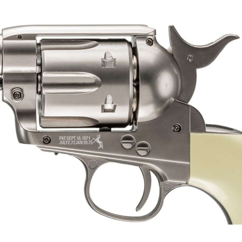 revolver-colt-single-action-cromado-saa-co2-4,5mm-+-coldre