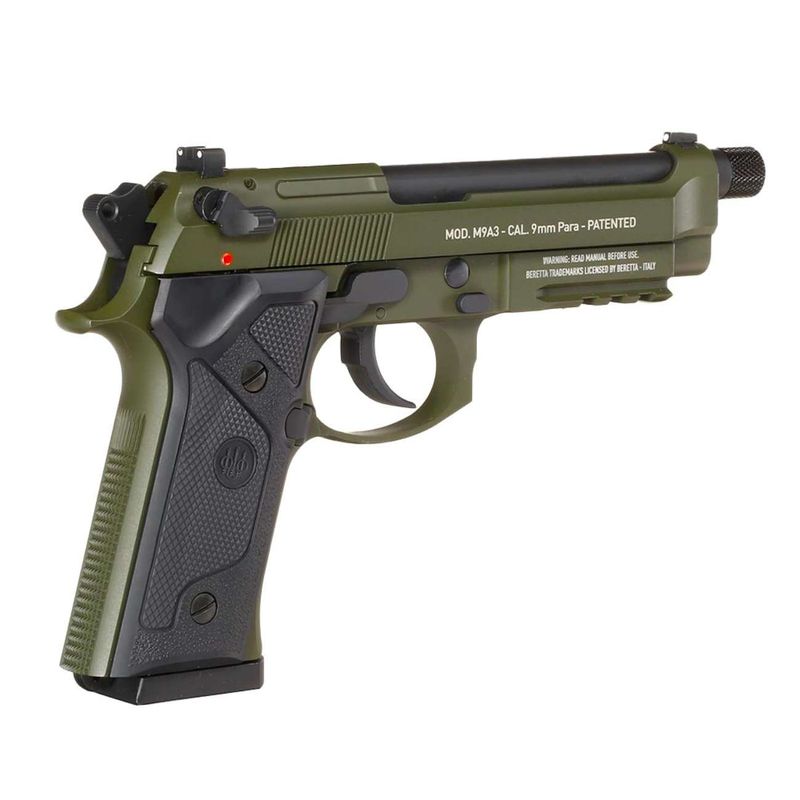 pistola-airgun-beretta-m9a3-verde-blowback-co2-4,5mm-kit