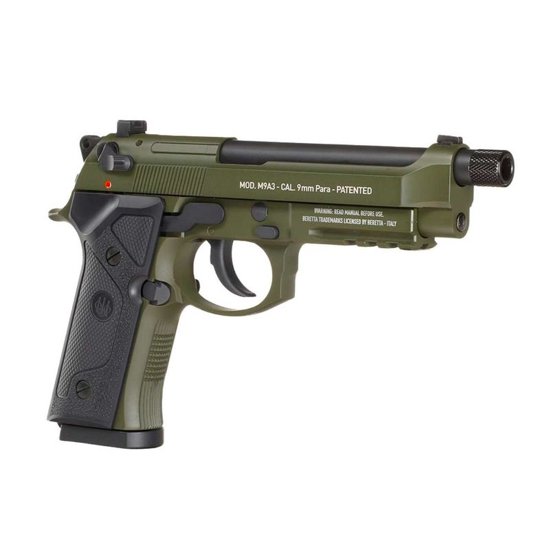 pistola-airgun-beretta-m9a3-verde-blowback-co2-4,5mm-kit