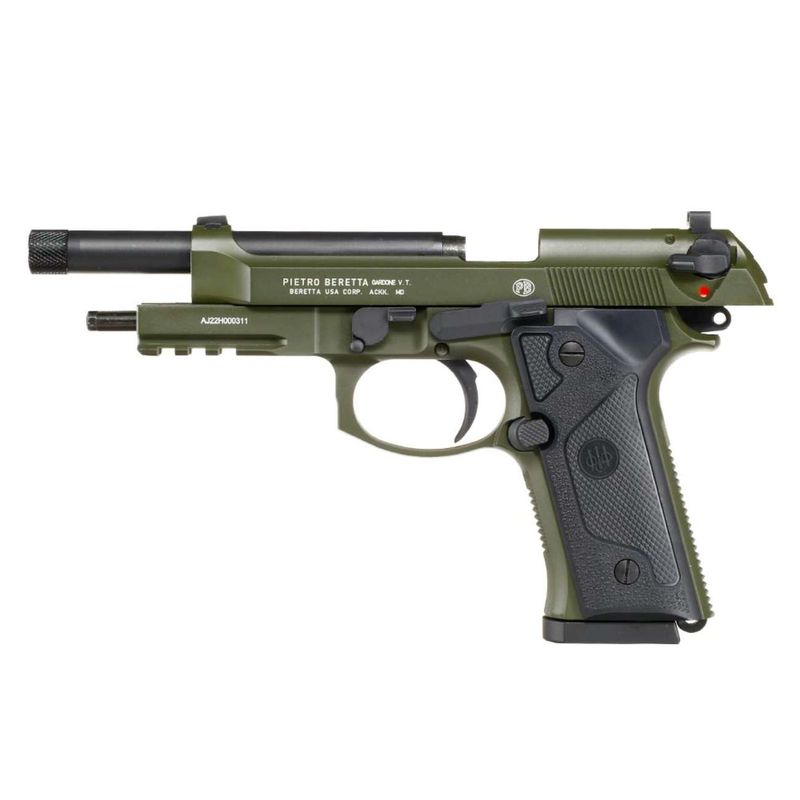 pistola-airgun-beretta-m9a3-verde-blowback-co2-4,5mm-+-coldre